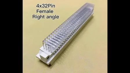4 Reihen * 32 POS rechtwinkliger DIP-Buchsenanschluss, Platine-zu-Platine-DIN41612-Stecker